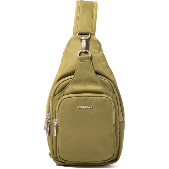 Women's Sage Twill Central Park Sling Crossbody Bag - Lightweight Convertible